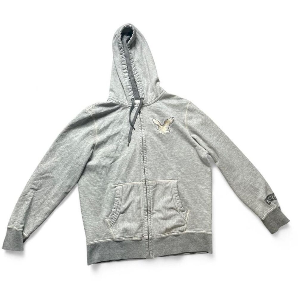 American-eagle Men's Grey Hoodie